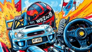 Members of the WRX20 Subaru club posing with their cars at a track day in Indonesia.