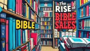 Infographic showing the sharp rise in Bible sales among Gen Z.