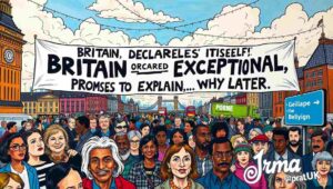 British resilience through dysfunction, exceptionalism through endurance humour