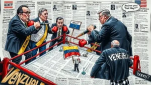 A BBC news panel with four experts sitting around a table, looking gravely at the camera. A standard BBC discussion panel with four experts, visually representing the article's satire of panels that provide polite disagreement but no concrete answers.