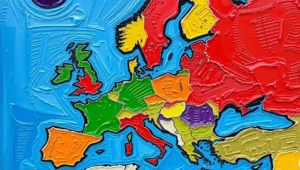 Donald Trump speaking at a podium with a serious expression about national security. President Trump announces America 'needs Greenland' for national security, as described in the article's opening.