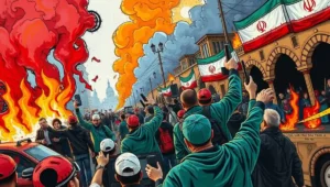 Official delivering scripted remarks, representing the article's theme of rehearsed geopolitical performance