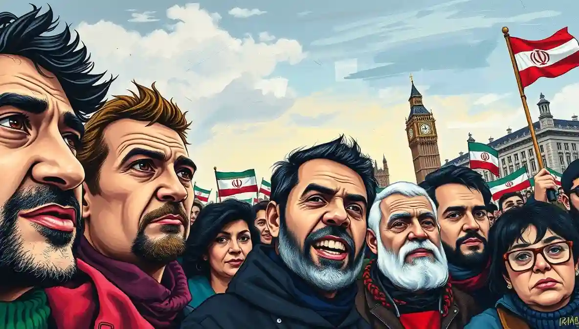 Iranian Diaspora Rallies in UK