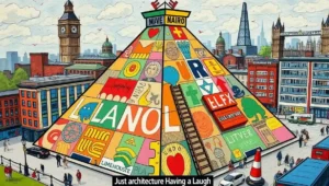 The mysterious stone pyramid sitting atop the tower of St. Anne's Limehouse church, the central subject of the article.