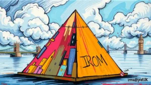 A dramatic, close-up view of the Limehouse pyramid against the sky, showcasing its 'mysterious' aesthetic.