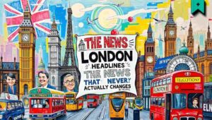 Commuters waiting on a packed London Underground platform during rush hour service disruption.