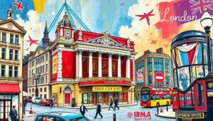 A crowded theatre bar during interval, with patrons queuing for overpriced interval drinks.