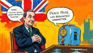 Nobel Committee Explains Peace Prize Cannot Be Regifted Like Unwanted Toaster (1) An official Nobel Prize document with a 'Non-Transferable' stamp across it.