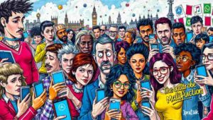 A person looking at their phone with concern, representing digital safety and consent issues.