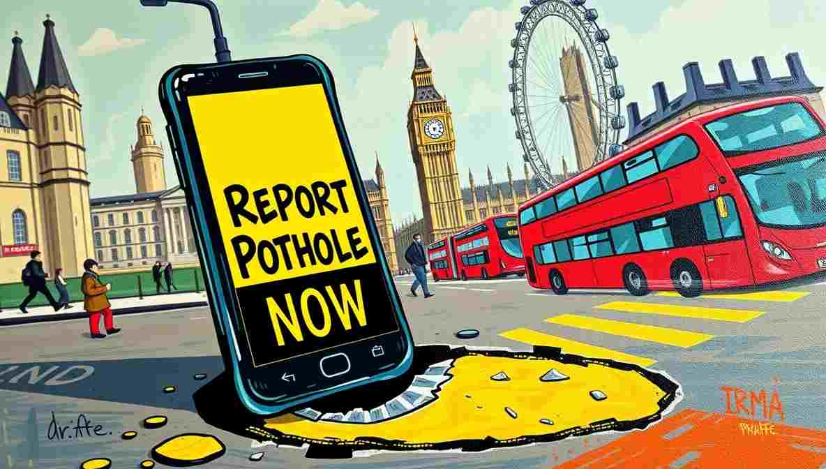 Report Potholes Using App