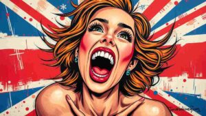 Satirical infographic of orgasm as an emotional buffet Comedic chart showing orgasm as a combo platter of unintended emotional side effects