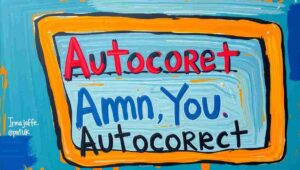 Historical Autocorrect Development and Microsoft History Historical computer showing early autocorrect software development