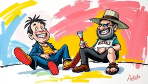 Infographic showing declining 'prat' usage among younger generations.