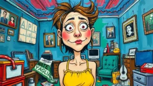 Still from Only Fools and Horses showing the 'Pratmobile'.