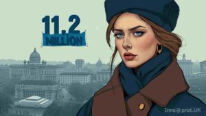 Historical photo of Soviet women after WWII A historical photograph showing Soviet women in the post-WWII period, facing severe gender imbalance.