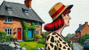 Aerial view of the sprawling Royal Lodge estate in Windsor Great Park.