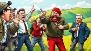 Office Workers Forced Into Tug-O’-War