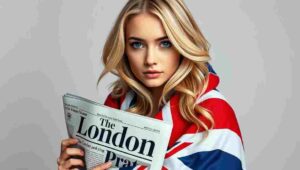 A newspaper layout showing a satirical column positioned beside traditional serious news articles.