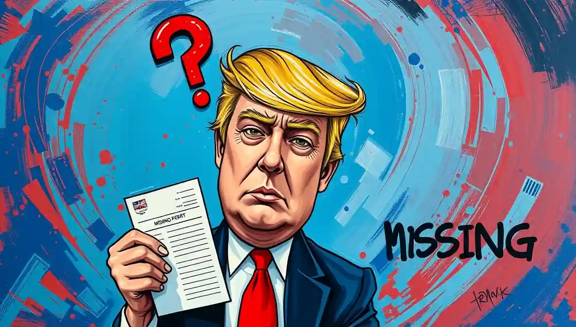 Trump Misplaces Confidence, Files Missing Person Report