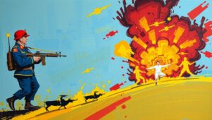 British military transport vehicles preparing for a support deployment.