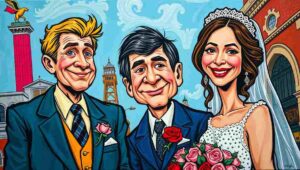 An older married couple sitting in silence, reading newspapers, representing comfortable resignation.