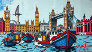 UK's Stop the Boats Campaign Successfully Increases Boats (3) Conceptual artwork of the English Channel as a dotted line, not a solid border.