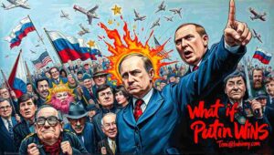 Conceptual illustration of NATO emergency meeting and defense posture changes.