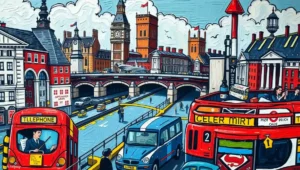 A crowded London cafe where patrons focus on brunch rather than external controversies.