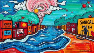 Person overwhelmed by constant social media alerts and breaking news notifications