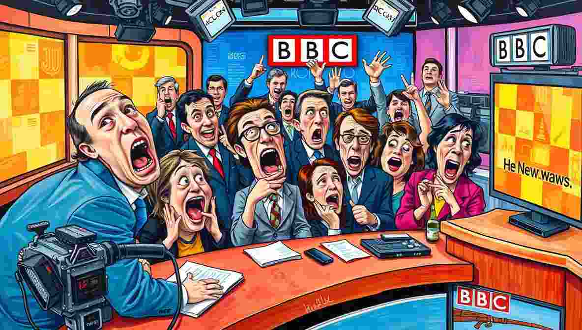 BBC Newscast Goes Live