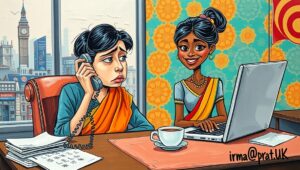 Businessperson on endless hold during UK customer service call