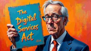 European Union parliament building in Brussels where Digital Services Act was passed