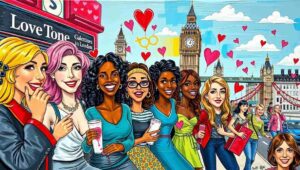 Group of women learning mixology at cocktail masterclass during Galentine's Day in London