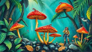 Jungle of Amazon Brazilian Mushrooms (1)