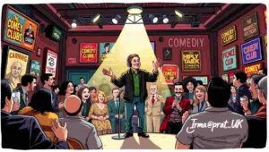 Boat Show Comedy Club, PS Tattershall Castle, floating comedy venue Thames Boat Show Comedy Club on PS Tattershall Castle riverboat moored on Thames near Embankment