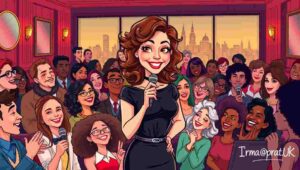 Soho comedy clubs, West End stand-up, London nightlife entertainment Soho street scene at night with neon signs and comedy club entrances in London's entertainment district