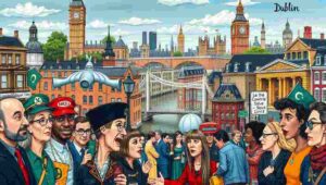 A comparison between a classic London pub interior and a traditional Dublin pub atmosphere.