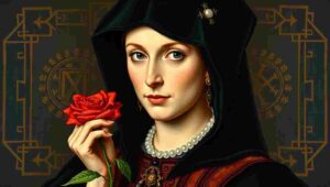 Scientific infrared imaging showing the underdrawing of Anne Boleyn's hand in the newly discovered portrait.