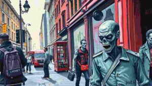 London's iconic Big Ben and Parliament buildings in a foggy, post-civilization state.