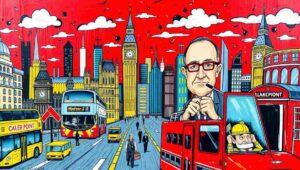 Person looking stressed while reviewing bank statements in London flat