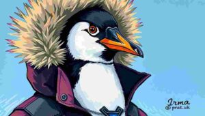 A Canada Goose parka worn on a city street, showcasing its status symbol appeal.