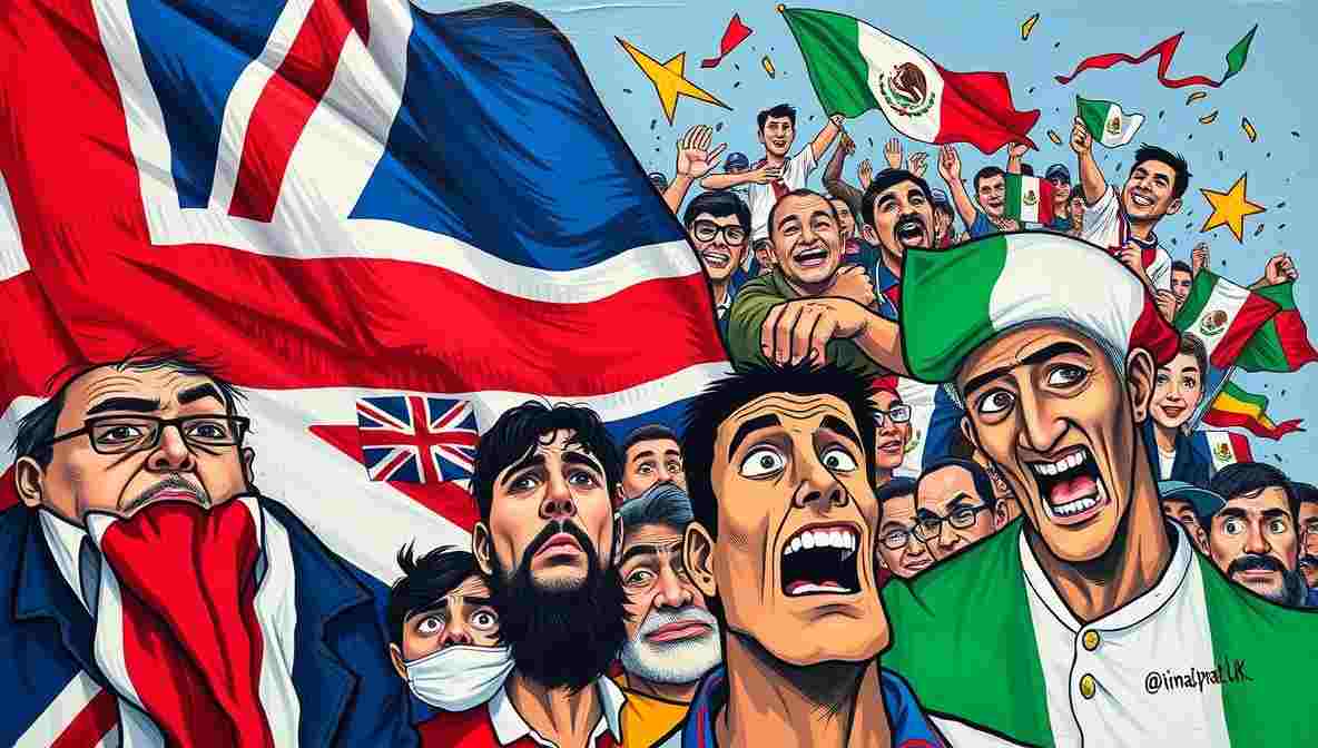 Mexico: Civil War and England Fans