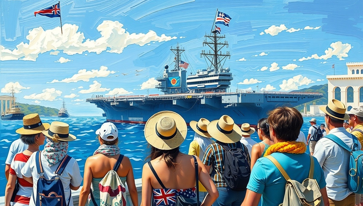 USS Gerald R Ford Parks in Greece