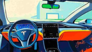 automotive cybersecurity report, connected vehicle risks, car data brokers, vehicle privacy Connected car dashboard with multiple screens representing automotive software complexity