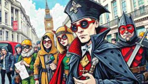 Roleplay ambulance crew and police officers responding to virtual emergency in London setting
