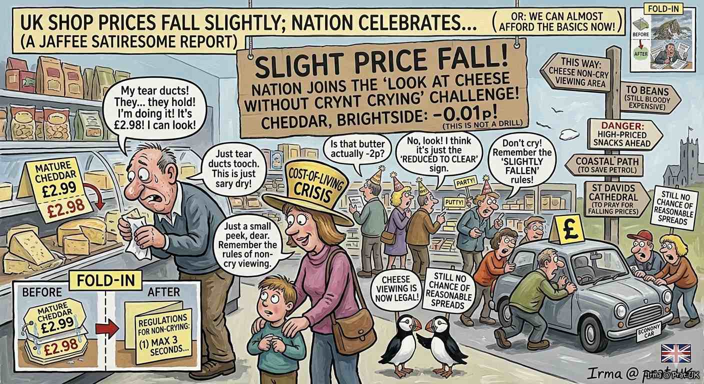 UK Shop Prices Fall Slightly