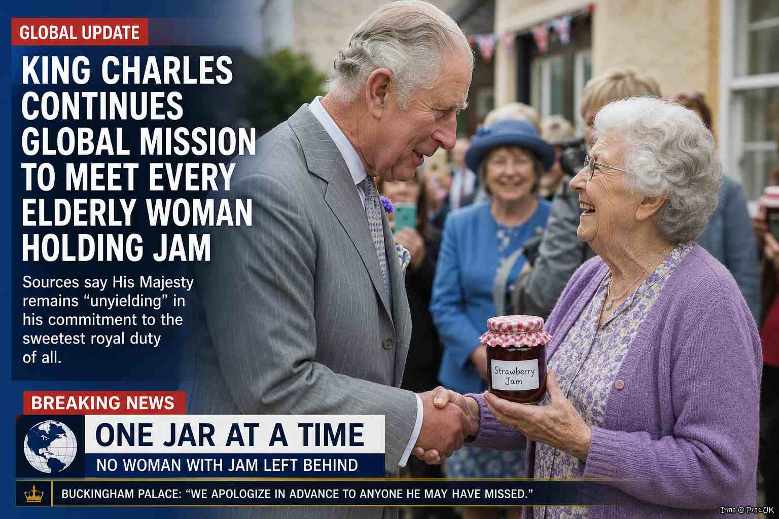 King Charles To Meet Every Elderly Woman Holding Jam