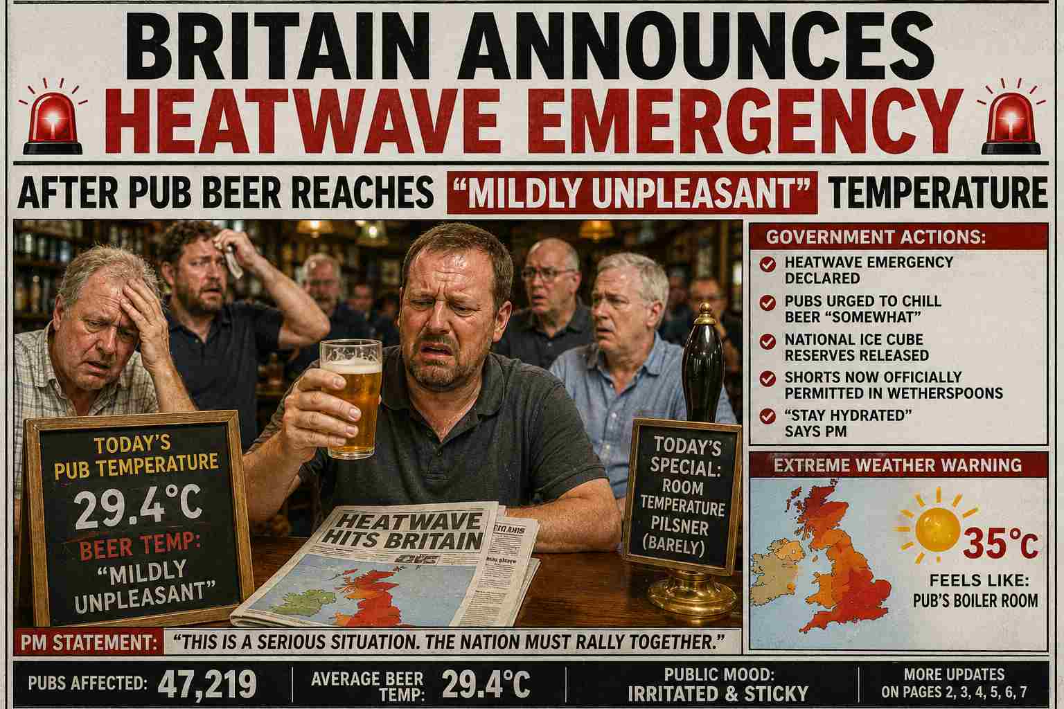 Pub Beer Heatwave Emergency