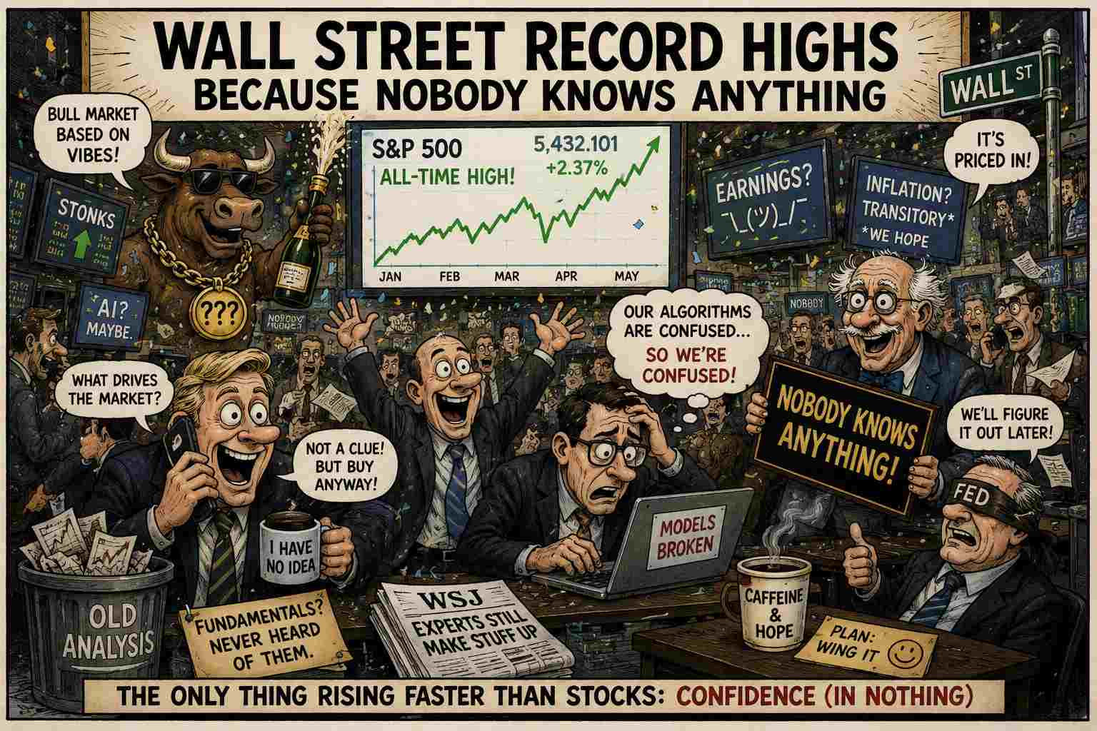 Wall Street Reaches Record Highs