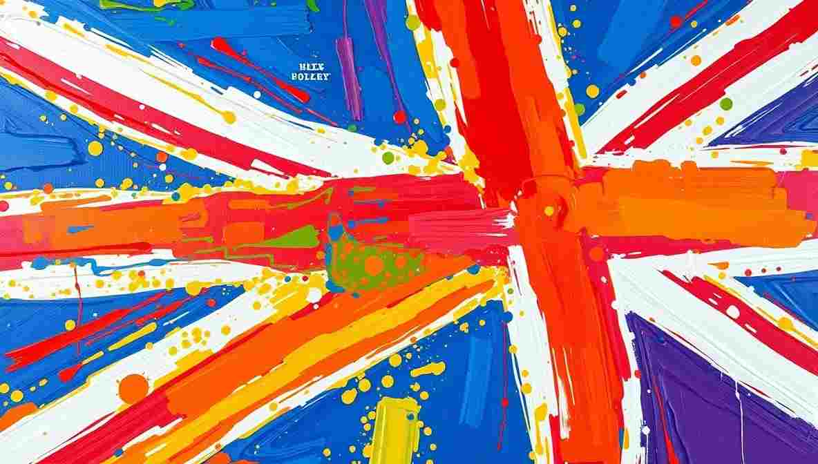 London cultural satire and British identity, Union Jack flag